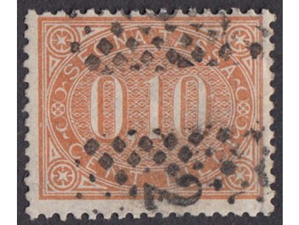 1869, 10 (C) doplatní, MiNr.2, razítkované