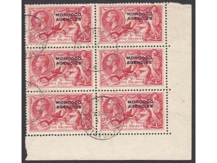 Maroko, 1935, 5 Sh Jiří V., 6blok, MiNr.74, razítkované, dv