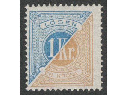 1874, 1Kr doplatní, MiNr.10B, * po nálepce