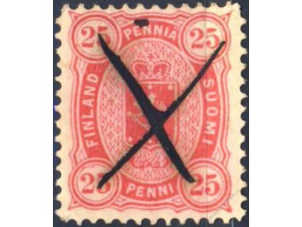 1875, 25P Znak, MiNr.17B, škrt