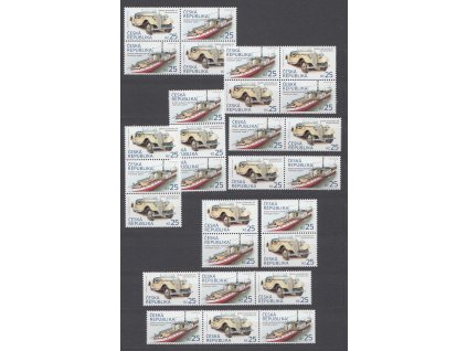 2014, 25 Kč Automobil a parník, Nr.810-11, ** , komplet soutisky