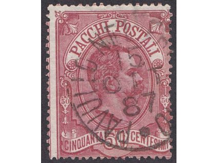 1884, 50 C Paketmarken, MiNr.3, razítkované