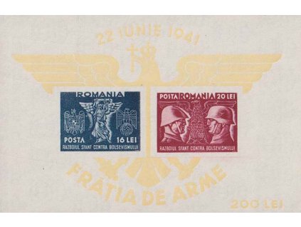 1941, aršík Vojáci, MiNr.Bl.17, (*)