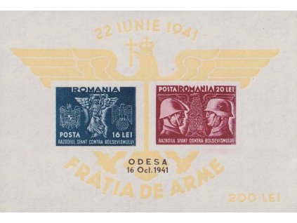 1941, aršík ODESA, MiNr.Bl.18, (*)