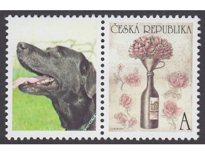 2014, "A" Bouguet, kupon s privátním přítiskem, Nr.822, **