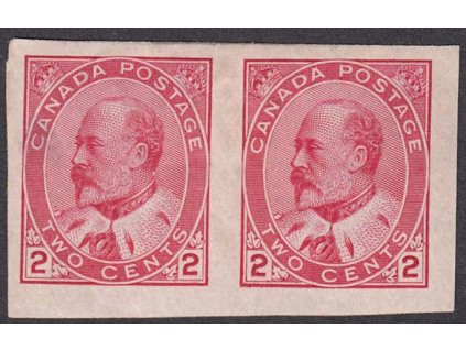Kanada, 1903, 2 C Eduard, nezoubkované, MiNr.78U, * po nálepce, dv