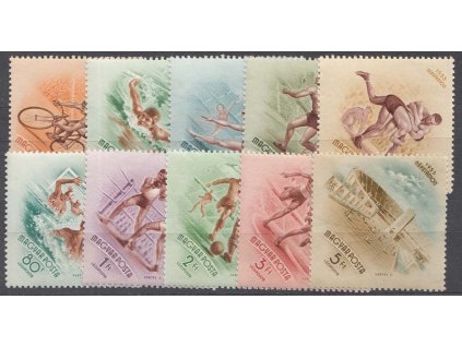 1953, 20f-5Ft série Sport, MiNr.1320-29, **