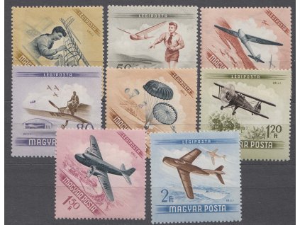 1954, 40f-2Fr série Letecký den, MiNr.1376-83, **