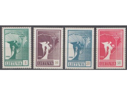 Lietuva, 1990, 5-50 K série, MiNr.481-84, (*)
