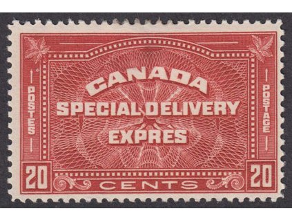 Kanada, 1932, 20 C Spěšná, MiNr.171, * po nálepce, lehké zeslabení