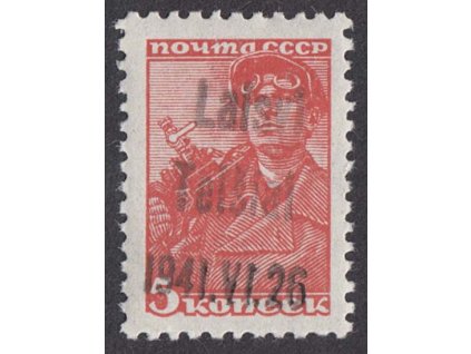 Lietuva, Telšiai, 1941, 5 K Dělník, MiNr.1, ** , bez záruky