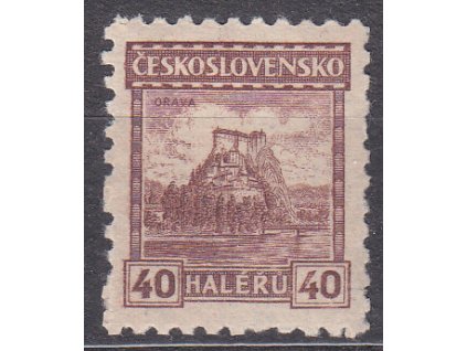 40h Orava, lep bez pruhů, Nr.218, **, ilustrační foto