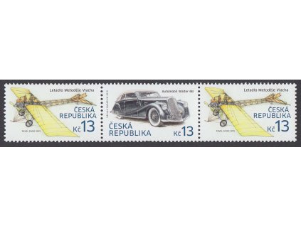 2015, 13 Kč Dopravní prostředky (L+A+L), Nr.838-39, **