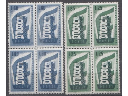 1956, 25-60 L série Europa, 4bloky, MiNr.973-74, **