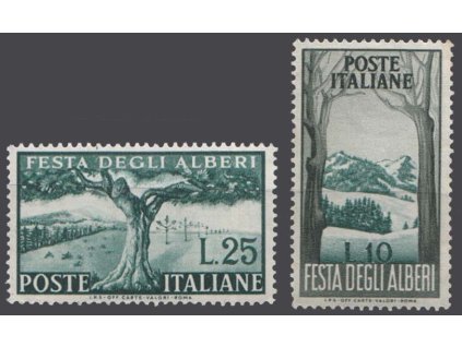 1951, 10-25 L série Baumfest, MiNr.853-54, **