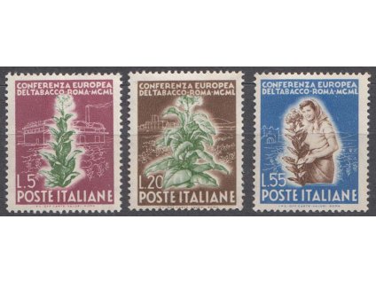 1950, 5-55 L série Tabáková konference, MiNr.802-4, **