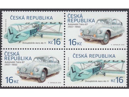 2016, 16 Kč Dopravní prostředky (L+A / A+L), Nr.903-4, **