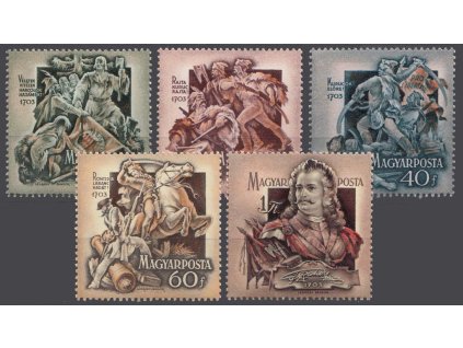 1953, 20f-1Ft série, MiNr.1315-19, **