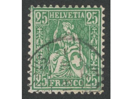1881, 25C Helvetia, kat. MiNr.41, razítkované