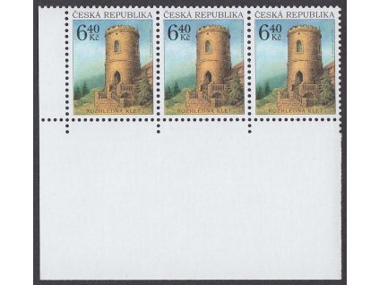 2003, 6.40 Kč Rozhledna, DV - skvrna u vchodu, Nr.360, ** , ZP 43/1