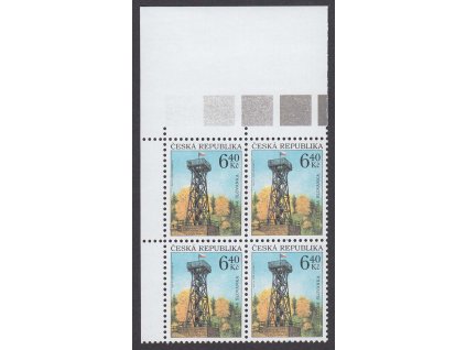 2003, 6.40 Kč Rozhledna, DV - skvrna u ochozu, Nr.361, ** , ZP 1/1