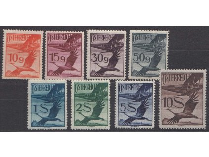 1925, 10g-10S letecké Doppeldecker, MiNr.479-84,486-87, **/*