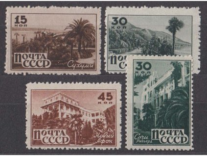 1946, 15-45 K série Lázně, MiNr.1041-44, **