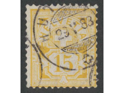 1882, 15C Znak, razítkované, drobné vlomy