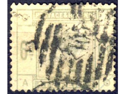 1883, 6P Viktoria, Nr.79, razítkované, Mi.160Euro