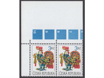 1999, 3 Kč Velikonoce, DV - skupina teček, Nr.208, ** , ZP 1/1