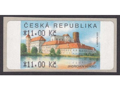 2006, 11 Kč Jindřichův Hradec, 2krát hodnota 11 Kč, Nr.AU 3/2, **
