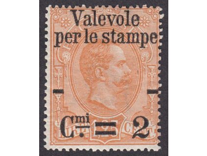 1890, 2C/1.25L Umberto, MiNr.65, * po nálepce
