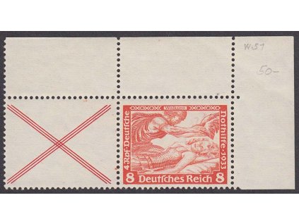1933, soutisk Wágner, MiNr.W51, **/* , * je na okraji