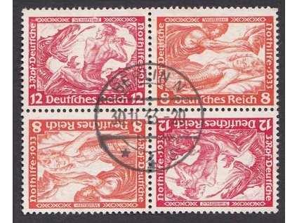 1933, soutisk Wágner, 4blok, MiNr.SK20, razítkované
