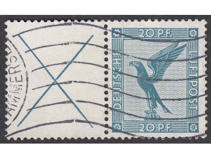 1926, soutisk 20 Pf letecká, MiNr.W.21a1, razítkované