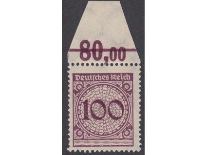 1923, 100 Pf číslice, počítadlo, MiNr.343, **/*