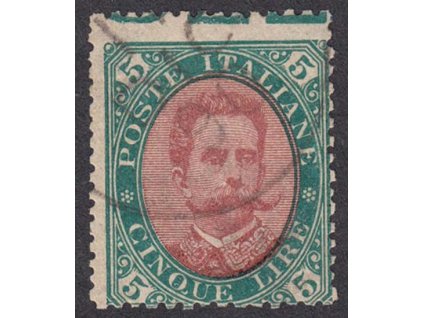 1889, 5 L Umberto, MiNr.54, razítkované