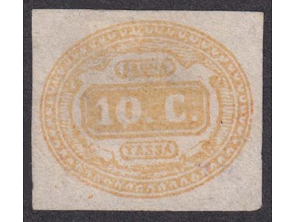 1863, 10 C doplatní, MiNr.1, (*) bez lepu