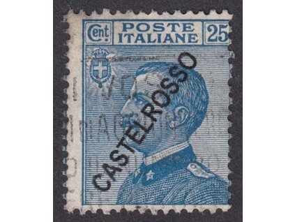 Castelrosso, 1924, 25 C Emanuel, MiNr.19, razítkované