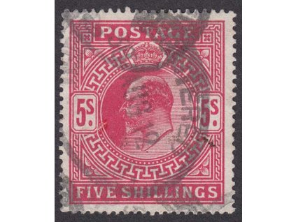 1902, 5 Sh Eduard, MiNr.116A, razítkované