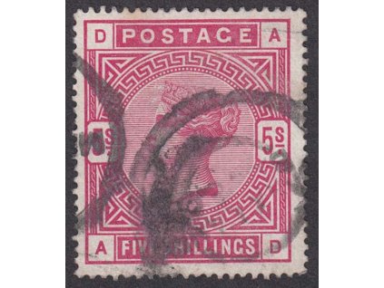 1883, 5 Sh Viktoria, MiNr.83, razítkované, drobné zeslabení