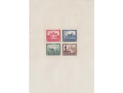 1930, 8-50 Pf aršík Iposta 1930, MiNr..Bl.1, **/* , známky jsou **