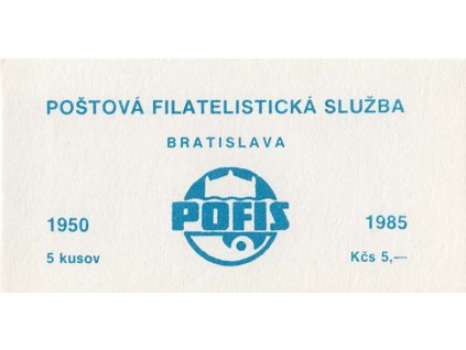 ZS 37 POFIS Bratislava 1950-1985, ** , 5x 1 Kčs