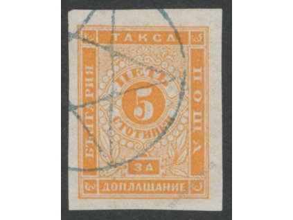 1885, 5St doplatní, kat. MiNr.4, razítko