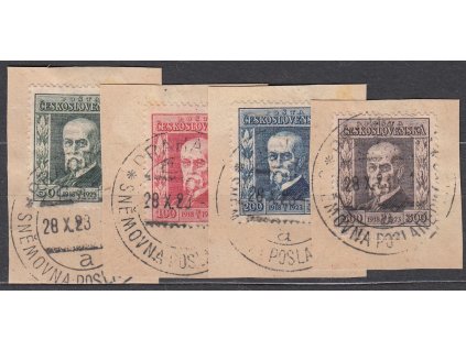 1923, 50-300h Jubilejní, série na výstřižkách, Nr.176-9, místy skvrnky