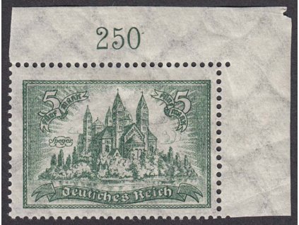 1924, 5 M Budovy, rohový kus, MiNr.367X, * po nálepce
