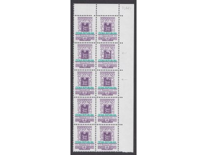 1995, 3.60 Kčs Stavební slohy, VV - nedotisky na ZP 20 a 30, Nr.91, **