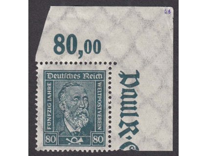1924, 80 Pf Stephan, roh. kus, MiNr.363, * po nálepce