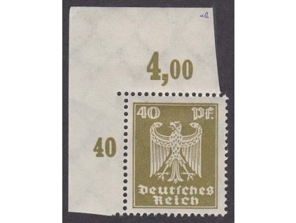 1924, 40 Pf Orel, roh. kus, MiNr.360, * po nálepce