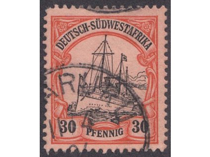 Südwestafrika, 1901, 30 Pf Lodička, MiNr.16, razítkované